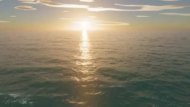 Ocean surface in the Tidal study