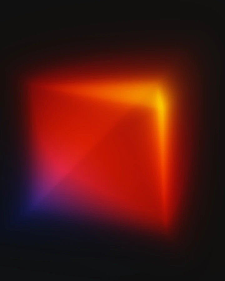 A compact ember-like fold of light